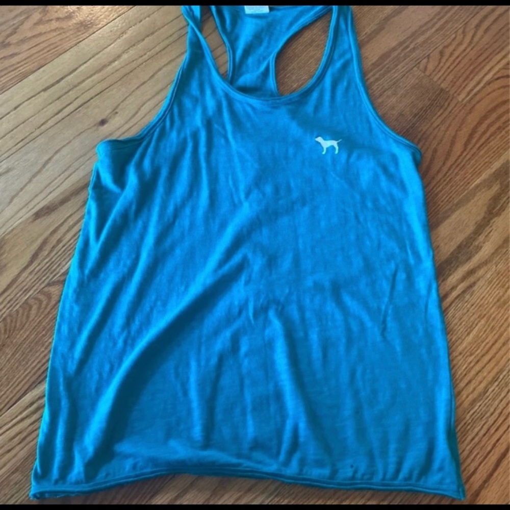 Blue pink tank top